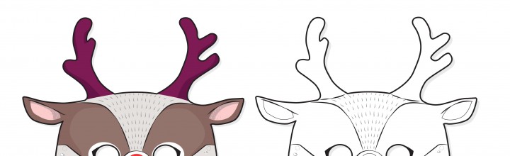 reindeer face template printable